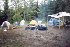 Camping in Elbe hills 2002