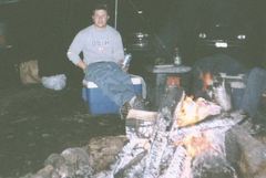 Camping in Elbe hills 2002