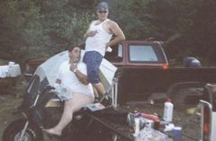 Camping in Elbe hills 2002